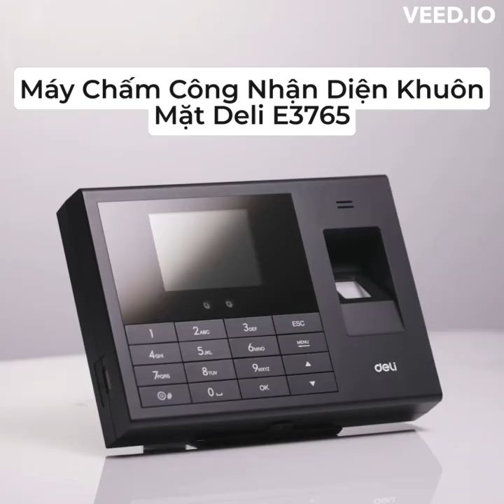 Máy Chấm Công Deli Máy Quét Vân Tay Và Nhận Dạng Khuôn Mặt - Hỗ Trợ ...