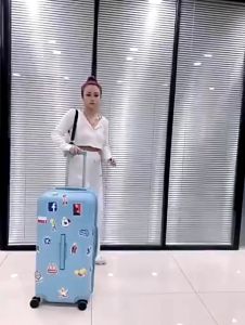 TRAVELCUL 20/28/32 Glossy Luggage Lock Suitcase Luggage Bag Travel Lightweight Large Capacity Trolley