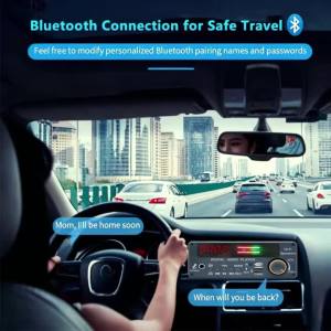Kebidumei | KEBIDUMEI 200W Bluetooth MP3 Decoder Board 2*100W Amplifier Audio Player 12V DIY MP3 Player Car FM Radio Module TF USB 6.5MM Mic