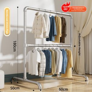YIXUAN | Steel Double Layer Heavy Duty Clothes Rack