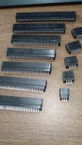 2 CHIẾC ChengHaoRan 2.54mm Pitch Edge Card Connector 2-43Pin Dual Row Bus Ổ Cắm Ngón Tay Vàng Pin Thẳng Noears Cho Linh Kiện Điện Tử