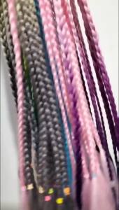 24Inch Synthetic 1pc Ponytail Hair Extensions Suction Cup Design for Motorcycle Helmets Twist Pigtail Helmet Not Included