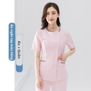 CHUNSHENG | Đồng Phục Y Tá Màu Xanh Nhẹ Co Dãn
