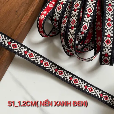 (5 MÉT) DÂY VIỀN TRANG TRÍ PHỤ KIỆN MAY VÁ BẢN RỘNG 1.2CM_2.4CM.