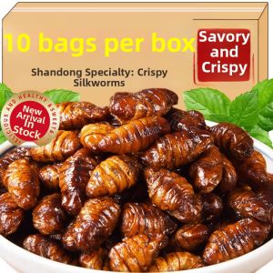 Ready-to-eat Non-fried Independent Packaging Spicy/Mixed Spice Silkworm Pupae