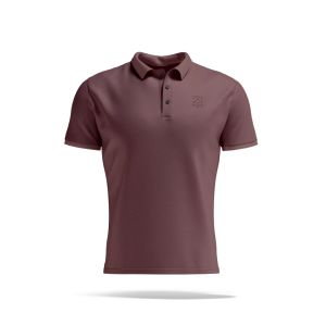 KREST Kaos Polo Shirt Dusty Rose Pink Merah Muda Baju Kerah Premium