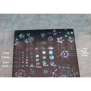 XIXIANGZI | Mother-of-Pearl Shell Slices Inlayed Circular Lacquer Art Supplies