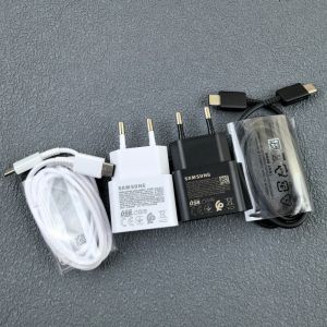Samsung | Samsung 25W PD Charger EP-T2510 Super Fast Charge EU Adapter For Galaxy S25 Edge M15 A07 A22 A25 A54 A53 A52 &1/2 M Type C Cord