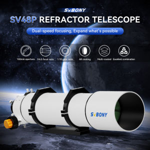 SVBONY SV48P 102mm f/6.5 Refractor Telescope 2.5inch RAP Double Speed Focuser for Deep Space Celestial Objective