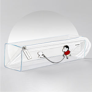 Kokuyo Transparent Large Capacity Pencil Case Exam Special Stationery Bag Business Supplies Study Tools Pure Color PVC Material