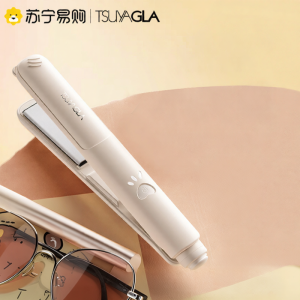 เครื่องปรับทรงผมแบบใช้ไฟฟ้าแบบเคลื่อนที่ขนาดเล็ก TSUYAGLA T207 กระบอกเล็ก กระแทกเคลือบเซรามิก 3 นาที ดูดซับประจุลบ