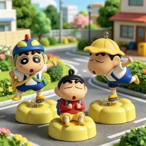 Bandai | Crayon Shin-chan Xoay Được Trên Ô Tô Để Bàn Trang Trí Vui Nhộn Giảm Căng Thẳng Trang Trí Văn Phòng Quà Tặng Sưu Tập Dành Cho Người Hâm Mộ Anime 18+