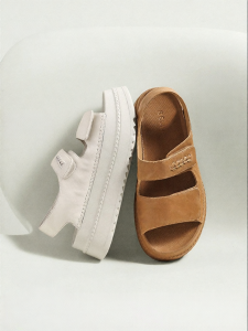 Belle | Genuine Leather Thick Heel Height-Increasing Sport Sandals
