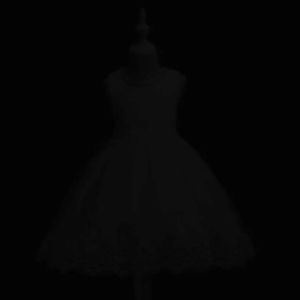 Girl Princess Dress of Korean style sleeveless beaded childrens dress dress princess dress lace dress performance