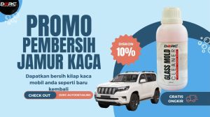 Pembersih jamur kaca mobil D2RC serta cermin spion jendela efek daun talas ampuh 250 ml