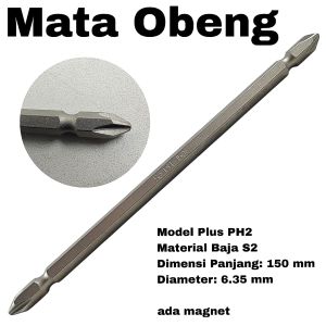 Mata Obeng Magnet Obeng Plus Screwdriver Bits PH2 6.35mm