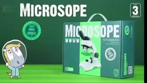 CONUSEA | Children Microscope Scientific Experimental HD Optical Microscope with Light Educational Toy Teaching Aids Kid Birthday Gifts