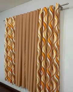 3in1 & 1pc ring curtain crystalis cotton critona(semi blockout curtain)