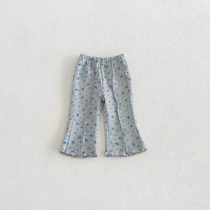 Autumn Long Pants for Toddlers 6M-4T Sweet Floral Baby Girl Clothes Loose Comfortable Infant Trousers