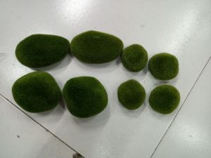 artificial green moss rock stone 8pcs per pack