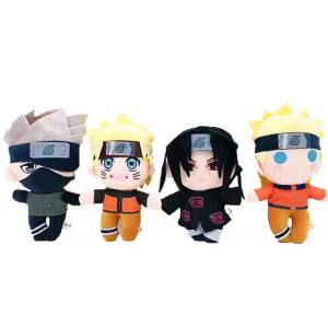 Bandai | 20CM Cartoon Anime Plush Doll Kakashi Gaara Sasuke Comfort Pillow Anime Lover Gift Ornament Soft Toy for Fans