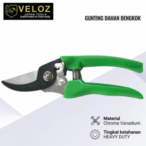 Gunting Dahan Bengkok Asli Veloz Japan / Pruning Shear Curved 7 inch Terlaris
