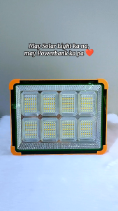 1000W Portable Outdoor Solar Floodlight Emergency Work Light Flashlight with Phone Charging Capability Temporary Warning Light solar power bank Emergency light solar outdoor lights