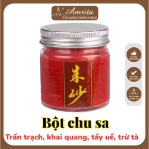 [Rẻ vô địch] Bột chu sa thờ cúng 95gr  trấn trạch  khai quang tẩy uế trừ tà - chu sa thần sa phong thủy - Amrita