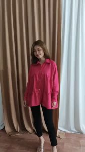 HANIN CROP / KEMEJA CROP / KEMEJA CREPE WANITA