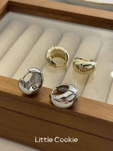 South Korea Arc Metal Earrings for Women 2023 New Arrival Tide Niche Design High Class Elegant Frosty Style Earrings