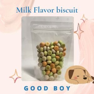 Goodboy บิสกิตรสนมคละสี เม็ดกลม/กระดูก ขนาด 80 กรัม