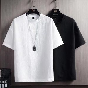 JIFANPAUL | Mens New Linen Short Sleeve T-shirt
