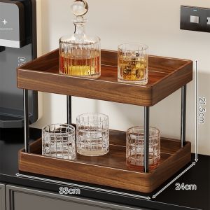 MUGG | Real Wood Desktop Corner Cup Holder