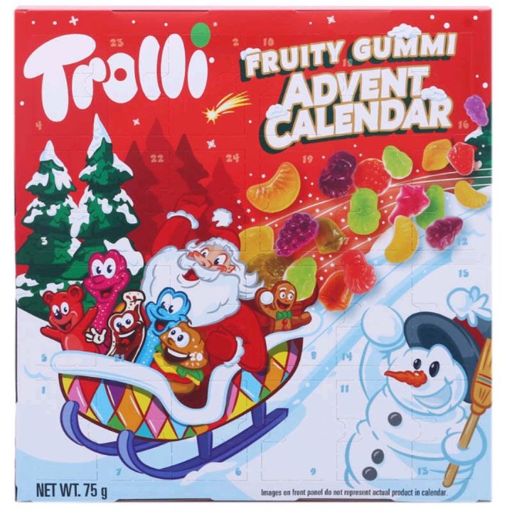 Trolli Fruity Gummi Advent Calendar 75g ทรอลลี่แอดเวนคาร์เลนด้า ปฏิทิน