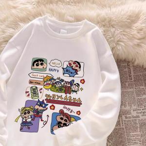 Cartoon Doraemon Hoodie for Boys And Girls Autumn Winter Fleece Long Sleeve round Neck Warm Fashionable Kids Clothing