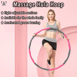 Hula Hoop Circle 8 Detachable Adjustable Fitness Slimming Hula Hoop Adult Fitness Sport Adult Fitness Weight Loss Massage Yoga Foam Hula Hoop Gymnastic Household 呼啦圈