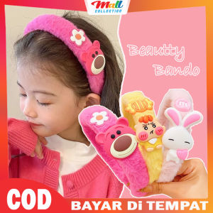 MALL Bondu Anak Perempuan Bulu Karakter Bando Lucu Gemas BND18