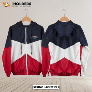 HOLDERS Jaket Hoodie Winbreaker Tracktop Tracksuit Parasut Casual Vintage Pria Wanita