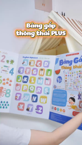 Bảng gấp thông thái PLUS có tích hợp công nghệ đọc với bút chấm đọc Lala magic pen của Lalala baby