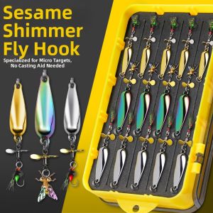 WEVOLA | Micro Lure Fly Hooks Glitter Micro Baits Casting Aid