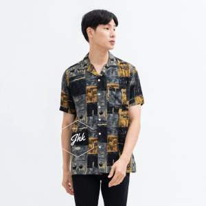 Kemeja Hawai Cowok Jumbo Bahan Rayon Premium Pola Nyaman dipakai