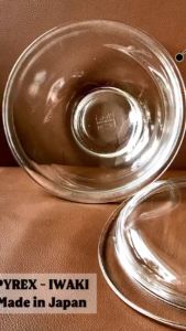 [PYREX - IWAKI] 01 Thố Không Quai + Nắp Thuỷ Tinh Sâu Lòng Chịu Sốc Nhiệt Siêu Cao Cấp từ Mỹ Và Nhật [20.5 x 9cm]