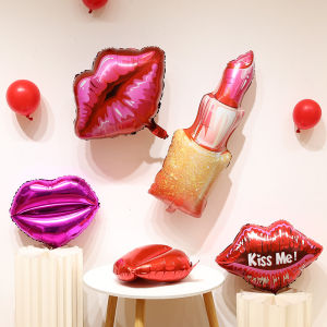 ลูกโป่งรูปริมฝีปากขนาด18นิ้วลูกโป่งของตกแต่งงานแต่งงานบอลลูนตกแต่งวันเกิดอลูมิเนียมลูกโป่งฟอยล์สำหรับงานปาร์ตี้งานเทศกาลวันครบรอบตกแต่งวันเกิดอุปกรณ์ตกแต่งงานปาร์ตี้ DIY