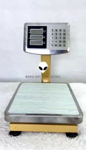 TCS 60kg Timbangan Duduk Digital Double Display Elektronik Pagar Lipat Double Display Sembako Laundry Buah Barang Ekspedisi Beras Electronic platform scale 60 kg