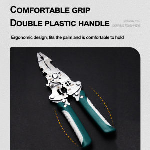 Foldable wire stripper multifunctional electrical wire splitter pulley design hand tool crimping pliers wire stripping separatio