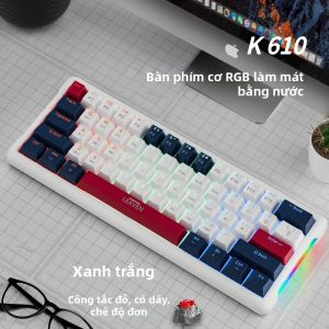 NexusClick 60% Bàn Phím Cơ Chơi Game Nhỏ Gọn 61 Phím Red Switch RGB Backlit Hot Swappable Di Động Cho PC Esports Có Dây USB