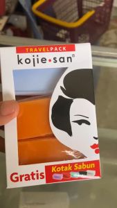 KOJIE SAN Kojic Acid Soap 6x20g Travel Pack ORIGINAL BPOM FREE KOTAK SABUN