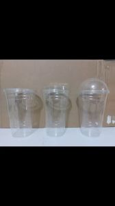 Set 25-100 cái Ly nhựa PET 650ml - 22oz UKP (Loại dày Nắp 98mm)