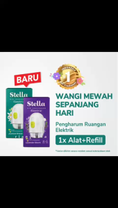 Stella Elektrik Pengharum Ruangan Lavender Jasmine Stela Liquid Listrik