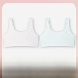 Áo ngực bé gái MiiOW Cat Person bằng cotton ôm vừa vặn dễ hoạt động cho nữ sinh tiểu học và trung học